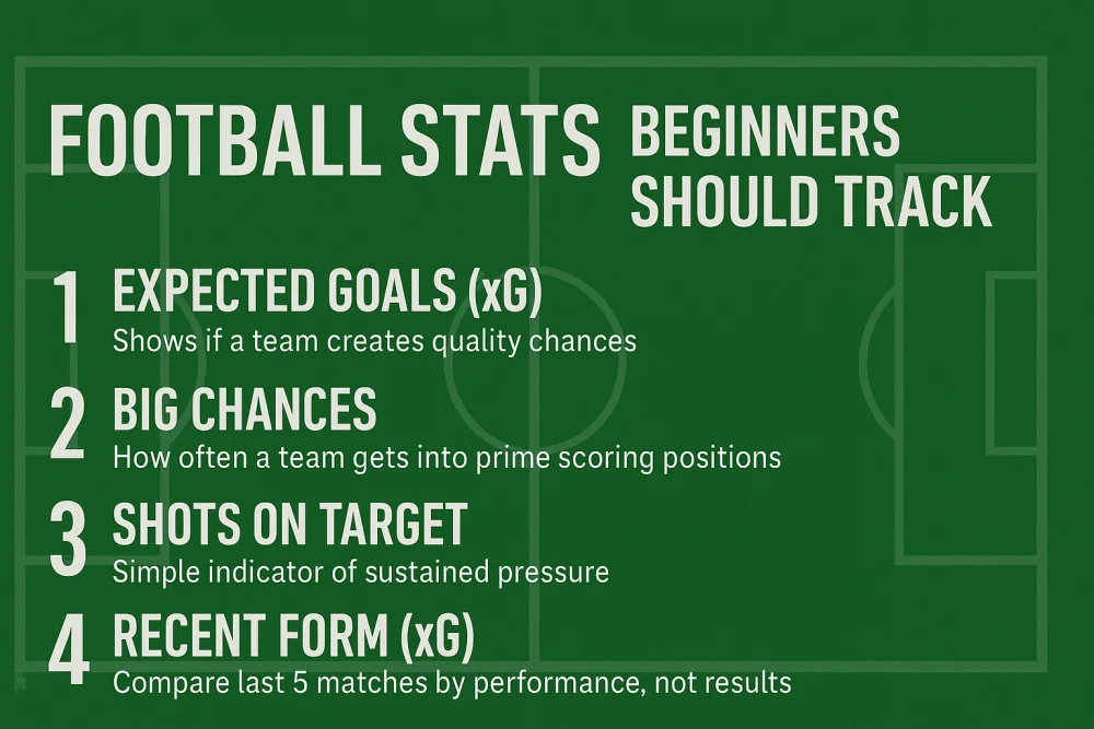 Only football stats beginners should track