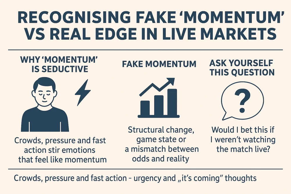 Recognising Fake ‘Momentum in betting infographic.webp