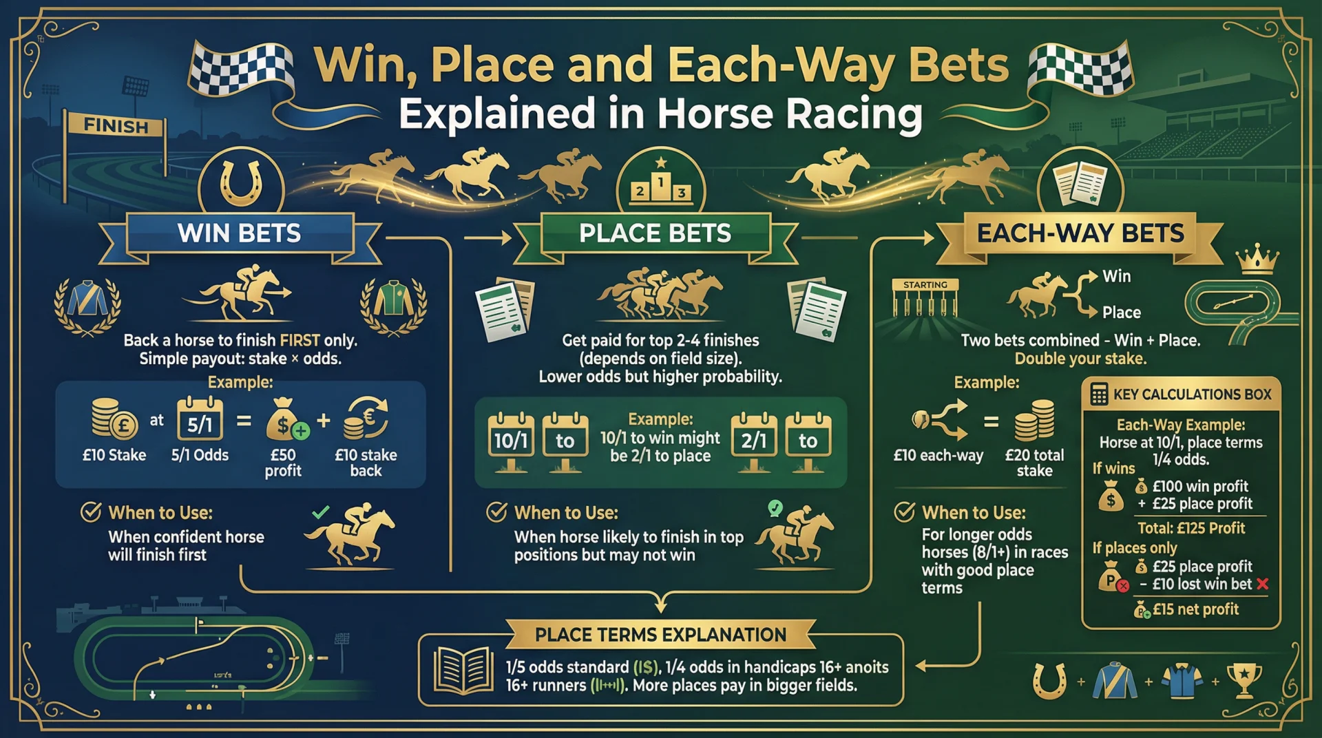Win, Place and Each-Way Bets Explained in Horse Racing.webp