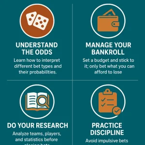 How to win in sports betting infographic