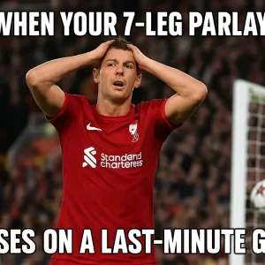 When you lose parlay on last minute goal