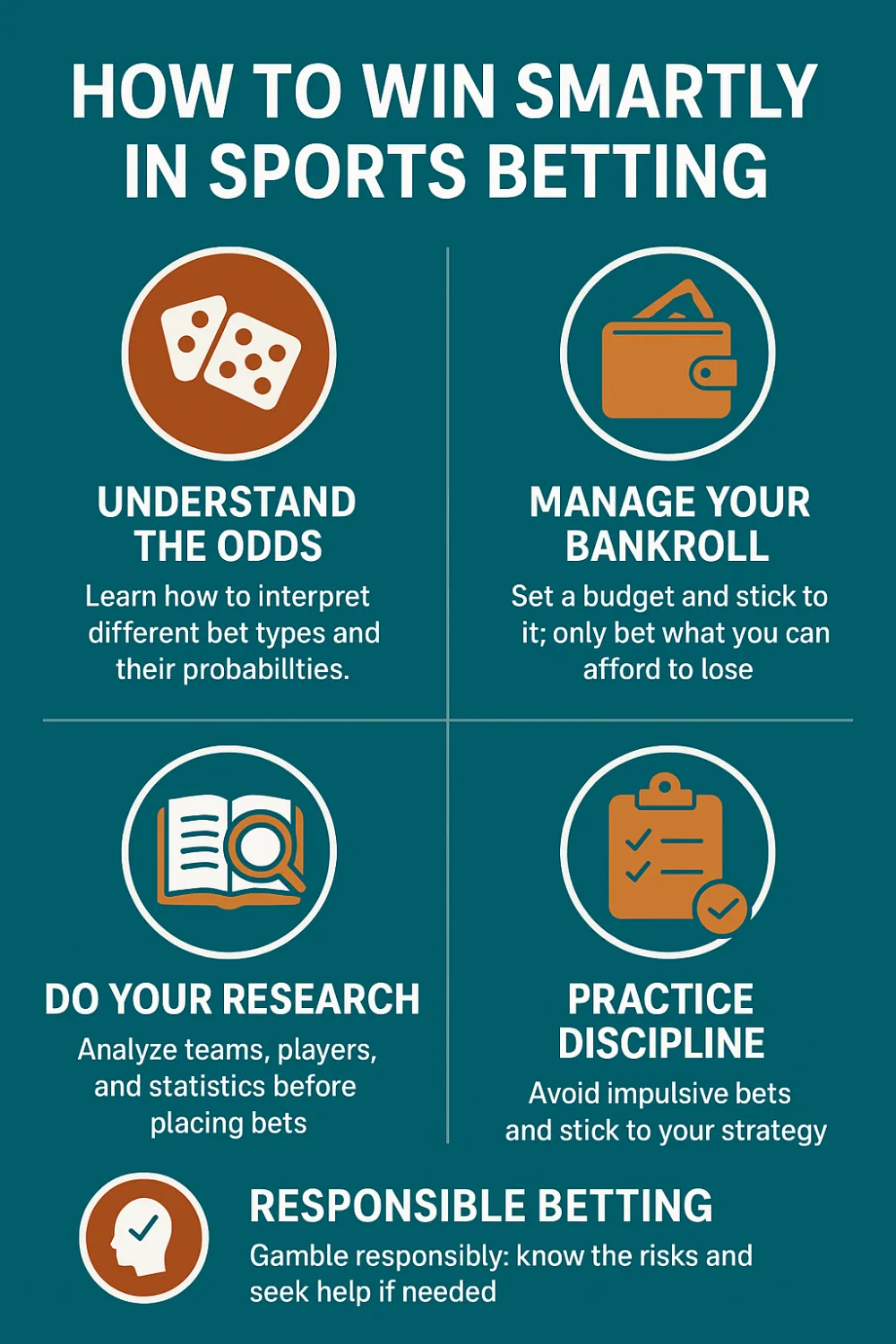 How to win in sports betting infographic