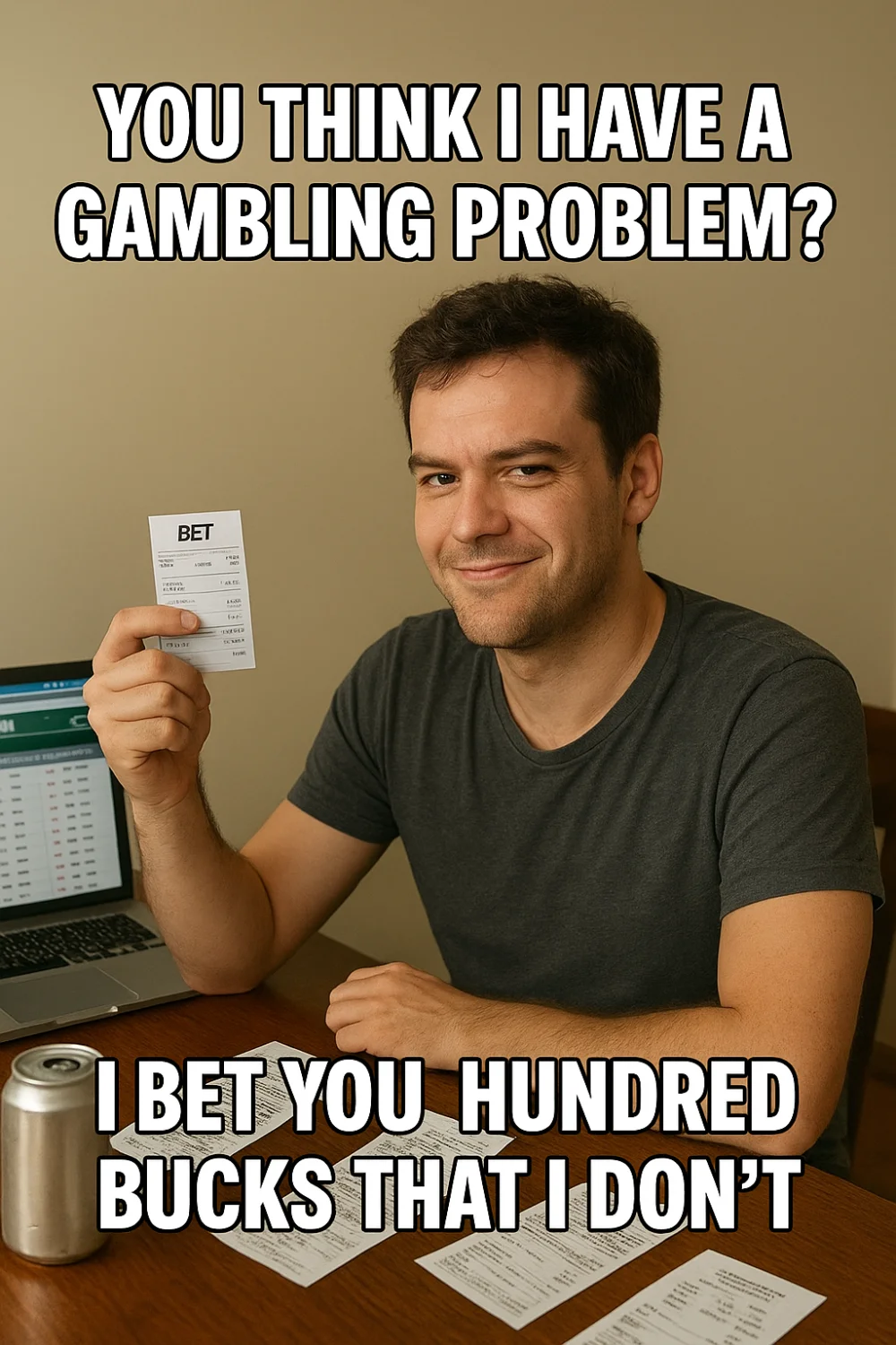You think I have a gambling problem